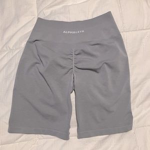 EUC 8” OG Alphalete Amplify Biker Shorts (Thunder Cloud)